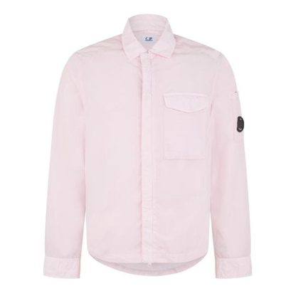 CP COMPANY Chrome-R Overshirt Men Overshirts Hvnly Pink 501 for sale