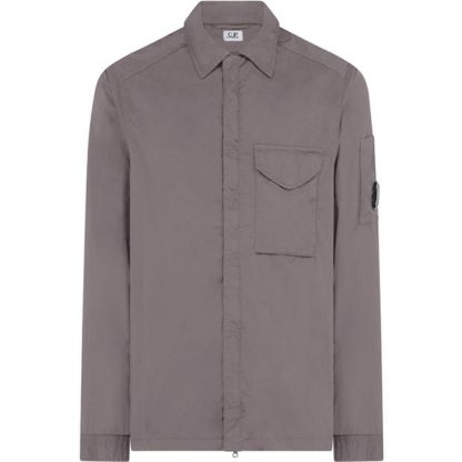 CP COMPANY Chrome-R Overshirt Men Overshirts Purple Dove 735 for sale