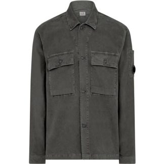 CP COMPANY Corduroy Overshirt Men Overshirts Olive Night 670 for sale