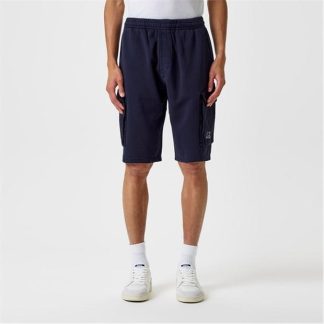 CP COMPANY Cotton Fleece Cargo Shorts Men Cargo Shorts Total Eclip 888 for sale