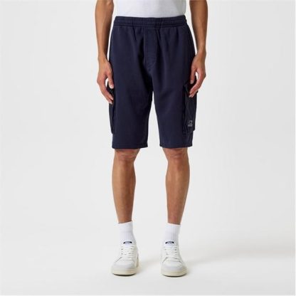 CP COMPANY Cotton Fleece Cargo Shorts Men Cargo Shorts Total Eclip 888 for sale