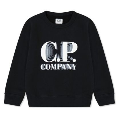 CP COMPANY Cp Camo Box Sweat Jn34 Kids Crew Sweaters Black 999 for sale