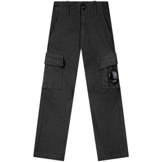 CP COMPANY Cp Canvas Cargo Jn34 Kids Cargo Trousers Black 999 for sale