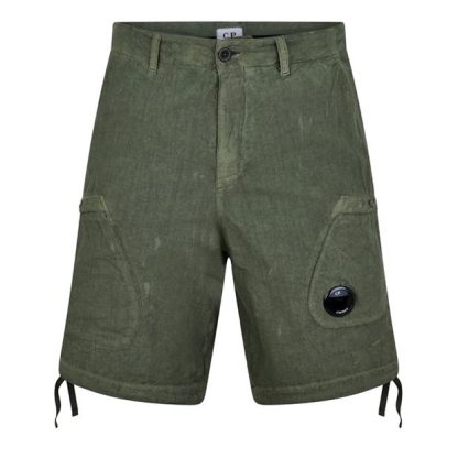 CP COMPANY Cp Company Bermuda - Cargo Men Cargo Shorts Bronz Green 648 for sale