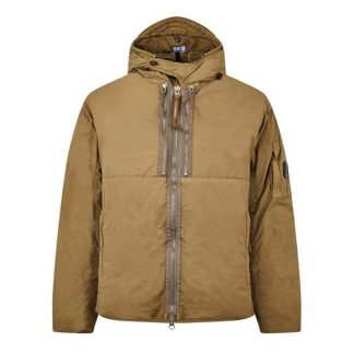 CP COMPANY Cp Company Flatt Nylon Down Jacket Men Cumin 318  for sale