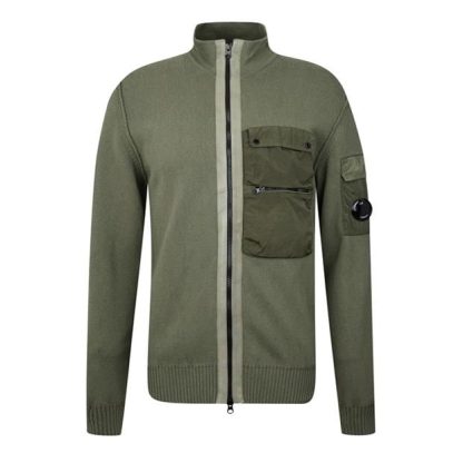 CP COMPANY Cp Company Knitwear - Cardigan Men Bronz Green 648  for sale