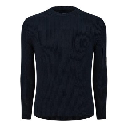 CP COMPANY Cp Company Knitwear - Crew Neck Men Jumpers Ttl Eclipse 888 for sale