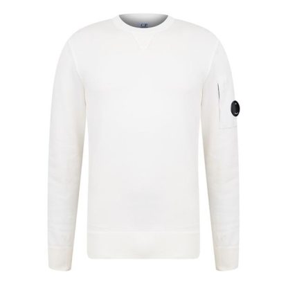 CP COMPANY Cp Company Knitwear - Crew Neck Men Knitted Tops Gauze White 103 for sale