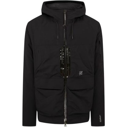 CP COMPANY Cp Company Micro-M Hooded Down Jacket Men Down Jackets Black 999 for sale