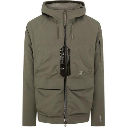 CP COMPANY Cp Company Micro-M Hooded Down Jacket Men Down Jackets Olive Night 670 for sale