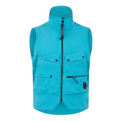 CP COMPANY Cp Company Outerwear - Vest Men Tile Blue 825  for sale