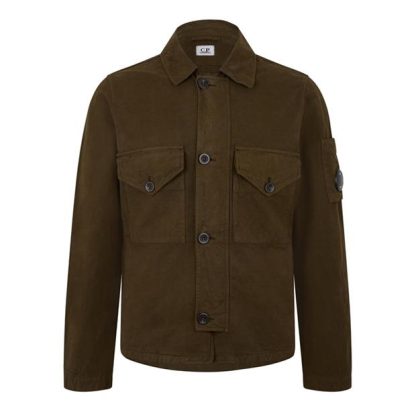 CP COMPANY Cp Company Overshirt - Men Overshirts Ivy Green 683 for sale