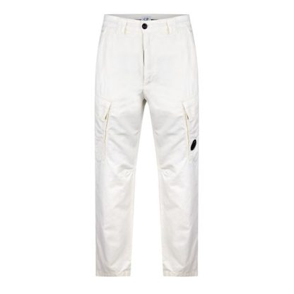 CP COMPANY Cp Company Pants - Cargo Pant Men Cargo Trousers Gauze White 103 for sale