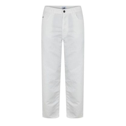 CP COMPANY Cp Company Pants - Five Pockets Men Straight Trousers Gauze White 103 for sale