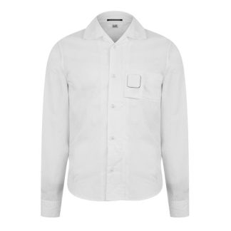 CP COMPANY Cp Company Shirts - Long Sleeve Men Overshirts White 101 for sale