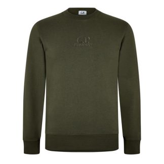 CP COMPANY Cp Company Sweatshirts - Crew Neck Men Crew Sweaters Bronz Green 648 for sale