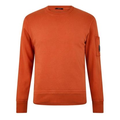 CP COMPANY Cp Company Sweatshirts - Crew Neck Men Crew Sweaters Hrvst Pmpkn 439 for sale