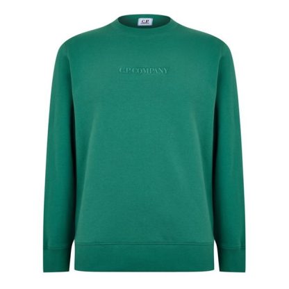 CP COMPANY Cp Company Sweatshirts - Crew Neck Men Frst Spruce 673  for sale