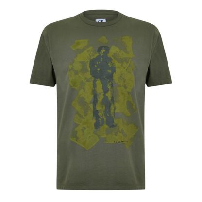 CP COMPANY Cp Company T-Shirts - Short Sleeve Men Bronz Green 648  for sale