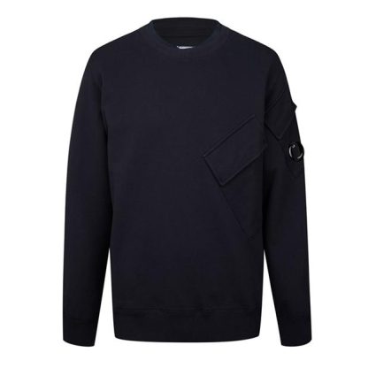 CP COMPANY Cp Dgnl Rsd Flc Jmpr Sn99 Men Jumpers Ttl Eclipse 888 for sale