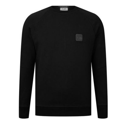 CP COMPANY Cp Dgnl Rsd Swtshirt Sn99 Men Crew Sweaters Black 999 for sale