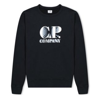 CP COMPANY Cp Echo Crew Jn34 Kids Crew Sweaters Black 999 for sale