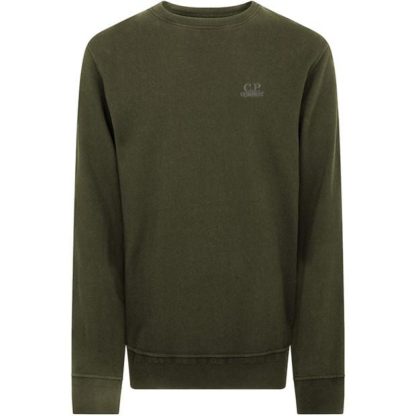 CP COMPANY Cp Emb Crew Swt Sn00 Men Ivy Green 683  for sale