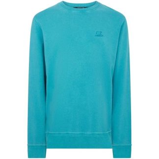 CP COMPANY Cp Emb Logo Sweat Sn32 Men Crew Sweaters Tile Blue 825 for sale