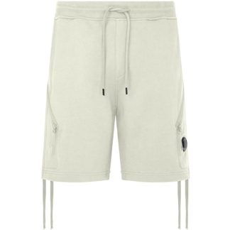 CP COMPANY Cp Lens Short Sn00 Men Fleece Shorts Gauze White 103 for sale