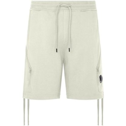 CP COMPANY Cp Lens Short Sn00 Men Fleece Shorts Gauze White 103 for sale