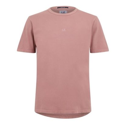 CP COMPANY Cp Logo T-Shirt Sn34 Men Regular Fit T-Shirts Cedar Wood 476 for sale