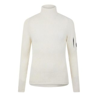 CP COMPANY Cp Merino Roll Neck Sn99 Men Gauze White 103  for sale