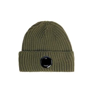 CP COMPANY Cp Merino Wool Beanie Unisex Ivy Green 683  for sale