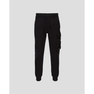 CP COMPANY Cp Pckt Jog Btms Jn34 Kids Closed Hem Fleece Jogging Bottoms Black 999 for sale