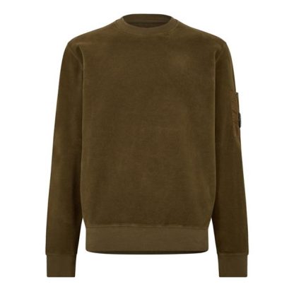 CP COMPANY Cp Rev Emer Crew Sn34 Men Crew Sweaters Butternut 653 for sale