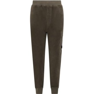 CP COMPANY Cp Rev Emer Jog Sn34 Men Closed Hem Fleece Jogging Bottoms Olive Night 670 for sale