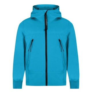 CP COMPANY Cp Sftshll Gggle Jkt Jn32 Kids Tile Blue 825  for sale