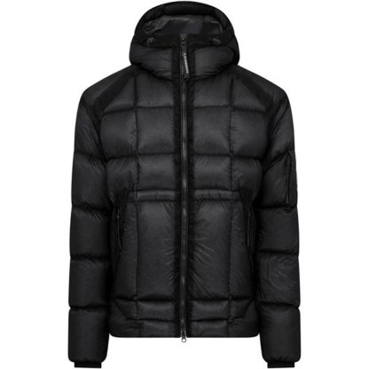 CP COMPANY D.D.Shell Hooded Lens Jacket Men Down Jackets Black 999 for sale