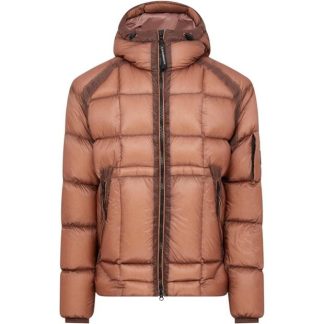 CP COMPANY D.D.Shell Hooded Lens Jacket Men Down Jackets Cedar Wood 476 for sale