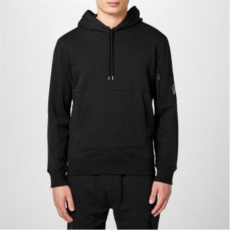 CP COMPANY Diagonal Raised Fleece Hoodie Men OTH Hoodies Black for sale