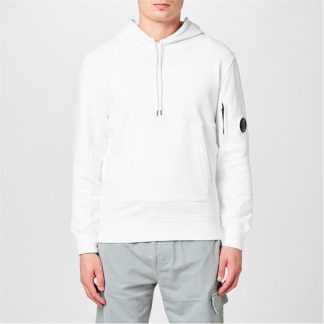 CP COMPANY Diagonal Raised Fleece Hoodie Men OTH Hoodies Gauze White 103 for sale