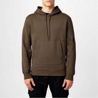 CP COMPANY Diagonal Raised Fleece Hoodie Men OTH Hoodies Ivy Green for sale