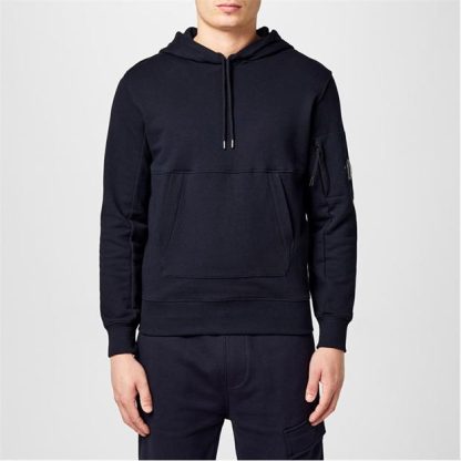 CP COMPANY Diagonal Raised Fleece Hoodie Men OTH Hoodies Navy for sale