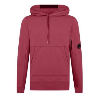 CP COMPANY Diagonal Raised Fleece Hoodie Men OTH Hoodies Red Bud 577 for sale