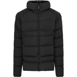 CP COMPANY Eco-Chrome R Hooded Down Goggle Jacket Men Down Jackets Black 999 for sale