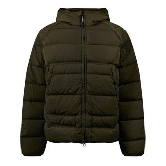 CP COMPANY Eco-Chrome R Hooded Down Goggle Jacket Men Down Jackets Ivy Green 683 for sale