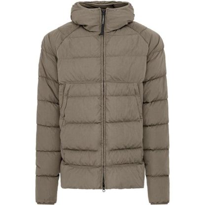 CP COMPANY Eco-Chrome R Hooded Down Goggle Jacket Men Down Jackets Silver Sage 335 for sale