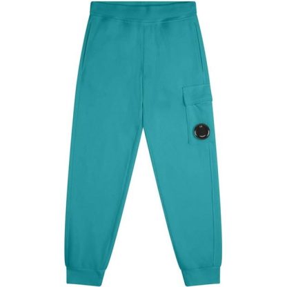 CP COMPANY Fleece Cargo Jogging Bottoms Kids Closed Hem Fleece Jogging Bottoms Tile Blue 825 for sale