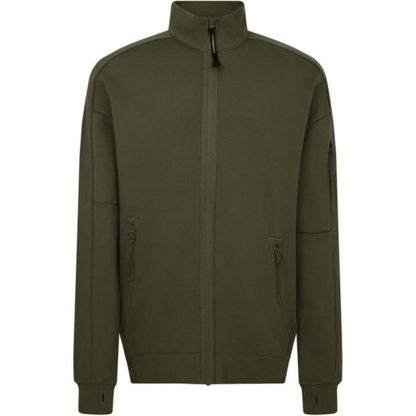 CP COMPANY Full Zip Fleece Sweatshirt Men Full Zip Fleece Tops Ivy Green 683 for sale