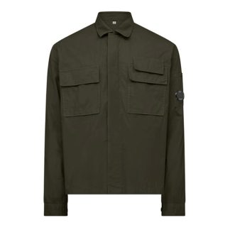 CP COMPANY Gabardine Overshirt Men Overshirts Ivy Green 683 for sale